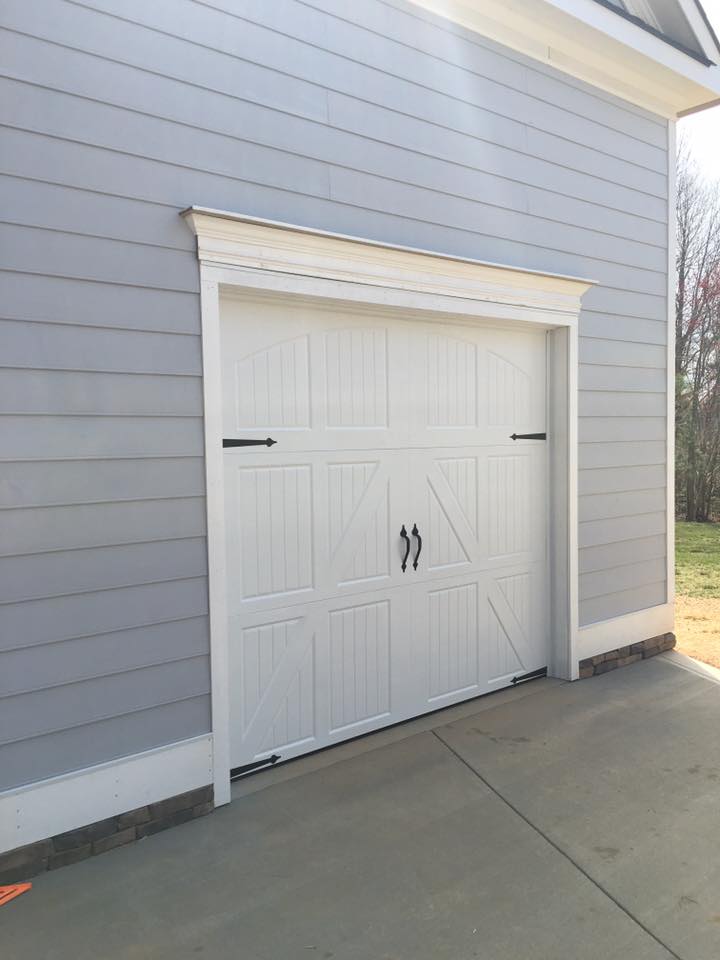 White Single Door Garage