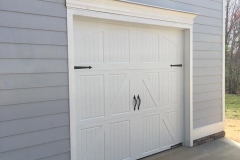 White Single Door Garage