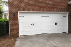 White Double Door Garage